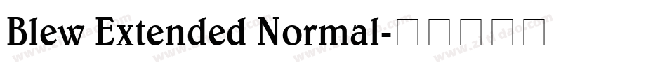 Blew Extended Normal字体转换